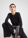 WEEKDAY Лонгслив 'Louise' в черном цвете - фото 3