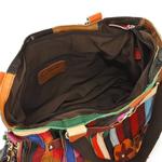 Ameri Кожаная сумка-трансформер Kylie в полоску и с цветочным принтом в стиле пэчворк Ameri Leather, цвет Rainbow - фото 4