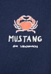 Футболка с принтом STYLE MONROE Mustang, темно-синий - фото 7