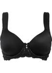 Бюстгальтер с чашками на косточках из переработанного полиамида Bpc Selection, черный - фото