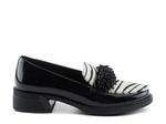 Лоферы Azura Go Getter Loafer, Black/White Zebra Print - фото 5