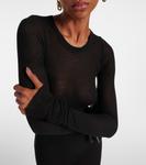 Трикотажное платье миди Rick Owens, черный - фото 4