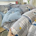 AVIVI Постельное белье, 180x220 см, 4 предмета, простыня, пододеяльник, цвет happy dog - фото 9