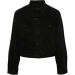 Джинсовая куртка унисекс черная Balenciaga, черный - фото