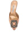 Туфли Manolo Blahnik Hangisimu 70, нюд - фото 4
