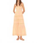 Платье миди Janis в нежно-персиковом цвете XIRENA - фото