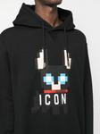 Dsquared2 Icon-print cotton hoodie, черный - фото 5