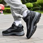 Высокие кеды мужские черные Binary, с подкладкой из черного флиса - фото 9