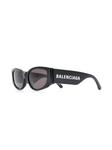 Balenciaga Eyewear солнцезащитные очки с логотипом, черный - фото 2