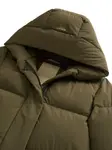 Пальто на молнии с капюшоном WOOLRICH, зеленый - фото 5