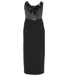 Платье миди из твида Alessandra Rich, Black Silver - фото