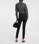 Джинсы скинни с рваными краями Frame, черный - фото 3