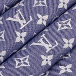 Шаль из денима с монограммой Louis Vuitton, синий - фото 3