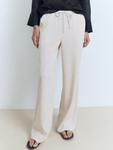 Брюки свободного кроя MANGO RIGA, Ecru - фото 2