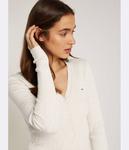 Кардиган Tommy Jeans Essential Slim Fit, экрю - фото 3