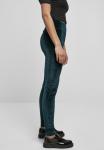 Леггинсы Urban Classics Ladies High Waist Velvet Leggings, зелено-голубой - фото 5