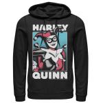 Мужская толстовка с портретом Харли Квинн из комиксов  DC Comics, черный - фото