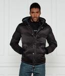 Куртка мужская Guess Jeans теплая с капюшоном, черный - фото