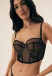 Бюстгальтер на косточках BARELY ESOTIQ, черный - фото