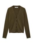 Вязаный кардиган MANGO Luccav, Olive - фото