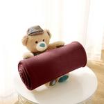 Флисовое одеяло wometo, 130x160 см, бордо - фото 3