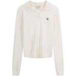 Трикотажная футболка женская Calvin Klein, цвет слоновая кость - фото 8