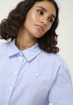 Блуза Kaffe Button-down blouse, White Blue Stripe/Blue - фото 4