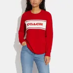 Свитшот женский COACH, красный - фото 4