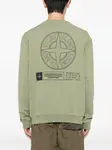 Хлопковый свитер Stone Island, зеленый - фото 4