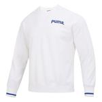 Свитер team crew tr logo long sleeve sweater 'white' Puma, белый - фото