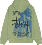 Худи Stussy IST Venus Zip 'Moss', зеленый - фото 2