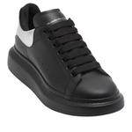 Кроссовки кожаные Alexander Mcqueen, черный / серебряный - фото 3