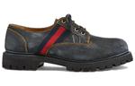 Кроссовки denim derby shoes 'navy' Gucci, синий - фото 2