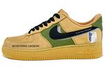 Кастомизированные кроссовки Nike Air Force 1 Unisex, коричневый - фото