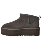Ботинки (WMNS) UGG Classic Ultra Mini Platform Boots 'Charcoal Grey' - фото