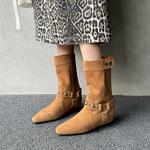 Echo&yolo Коричневые женские ботильоны, цвет Brown - фото 12