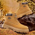 Warrior Classic Желтые Ботинки Короткие Мартинсы Мужские, Хаки - фото 6