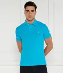 Футболка поло Slim fit Polo Ralph Lauren, синий - фото 3