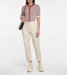 Полосатый топ из ребристой вязки Jil Sander, Open Red - фото 2