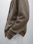 Кардиган из 100% кашемира Massimo Dutti, Dark Khaki - фото 4