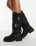 Черные ботинки с несколькими пряжками ASOS DESIGN Captain - фото