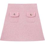 Self-Portrait Мелланж Мини-юбка Self-Portrait, Розовый - фото 2