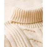 Свитер Superdry Merchant Cable Roll Neck, бежевый - фото 4