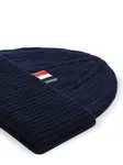 Шапка-бини в рубчик THOM BROWNE, синий - фото 3