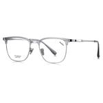 MUZU Титановая оправа для очков бровь, Transparent Green | Silver - C17 Single Frame - фото 6