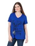 Футболка Ulla Popken, королевский синий - фото 2