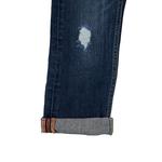 Джинсы для мальчиков 4-7 лет с эффектом потертости и контрастной неоновой строчкой Rawx, Indigo - фото 5