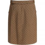 Флок чек юбка GANNI, коричневый - фото 3
