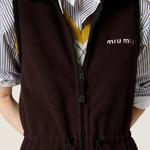 Флисовое платье MIU MIU, черный - фото 4