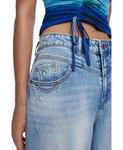 Женские джинсы с широкими штанинами Desigual, Medium blue - фото 6